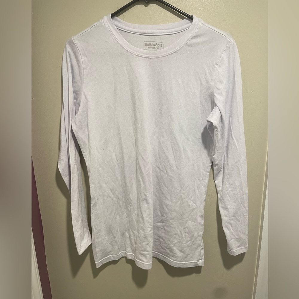 Butter-Soft Long Sleeve White T-Shirt